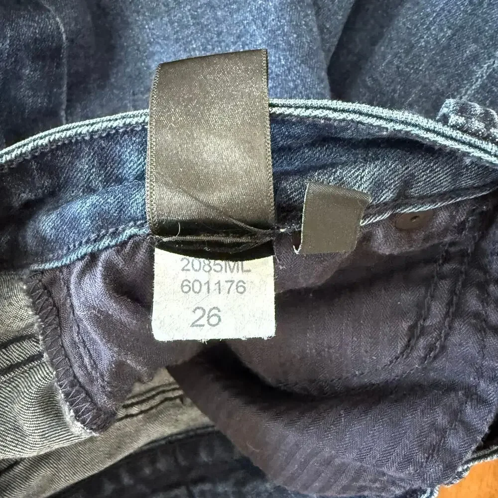 Parker Smith Crop Straight Jeans Size 2 26 Medium Wash Stretch Denim